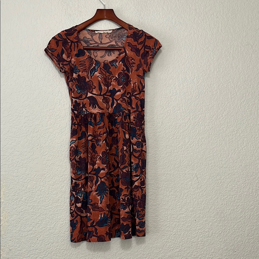Peruvian Connection Floral Pima Cotton Dress - Picture 2 of 11